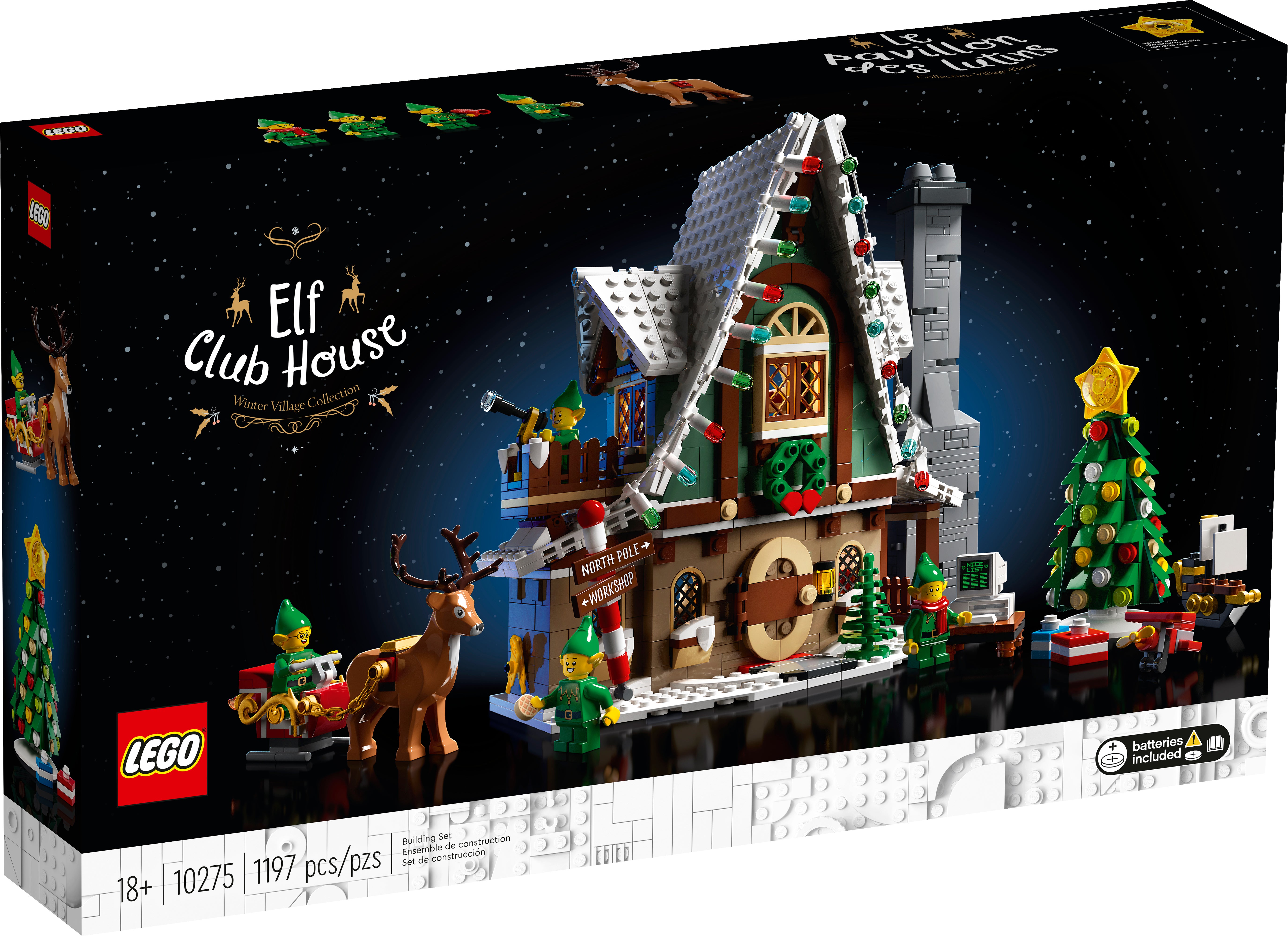 Lego Reno desde 10275 Elf Club House Animal Navidad Invierno aldea Santas